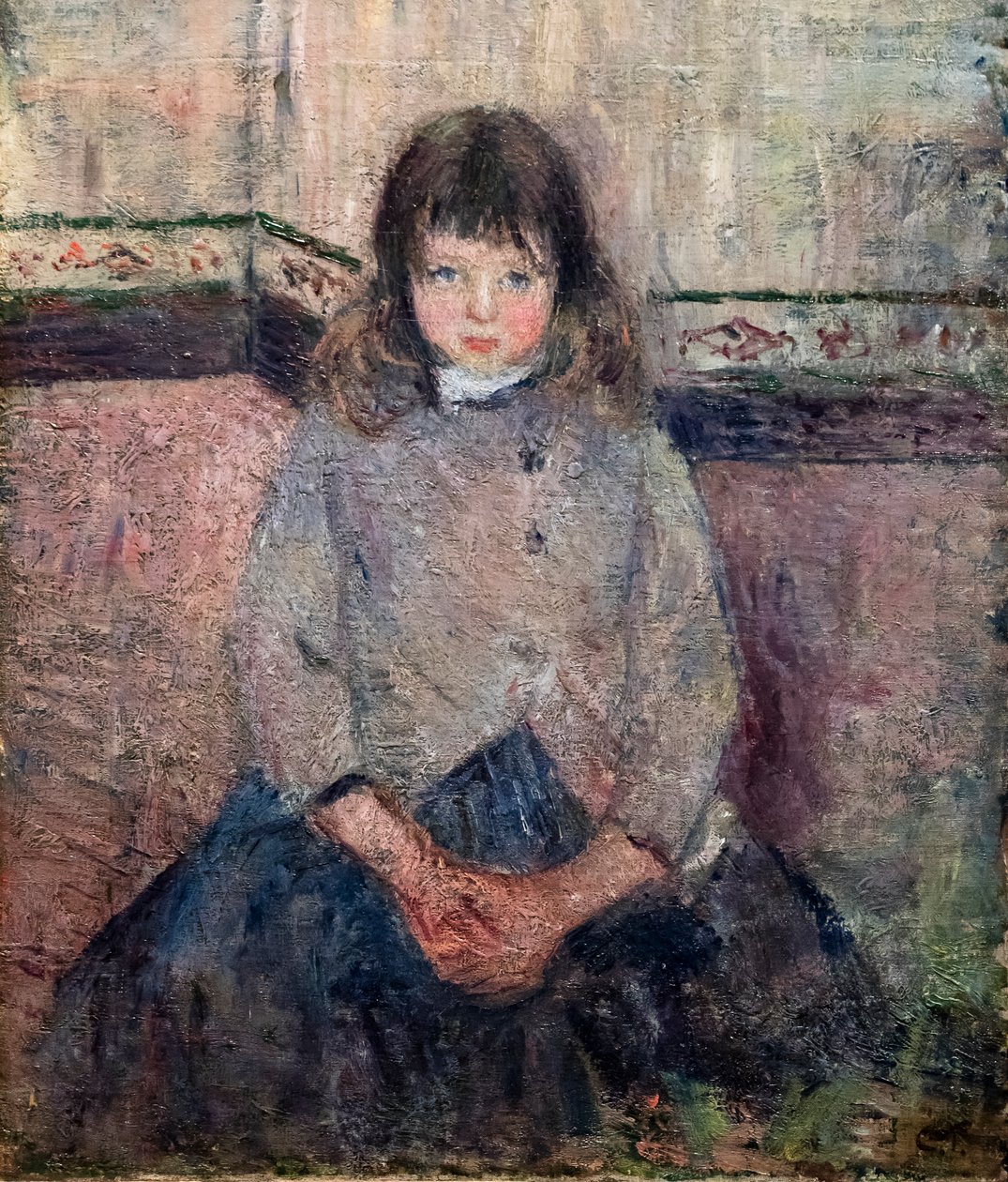Félix Pissaro i nederdel af Camille Pissarro
