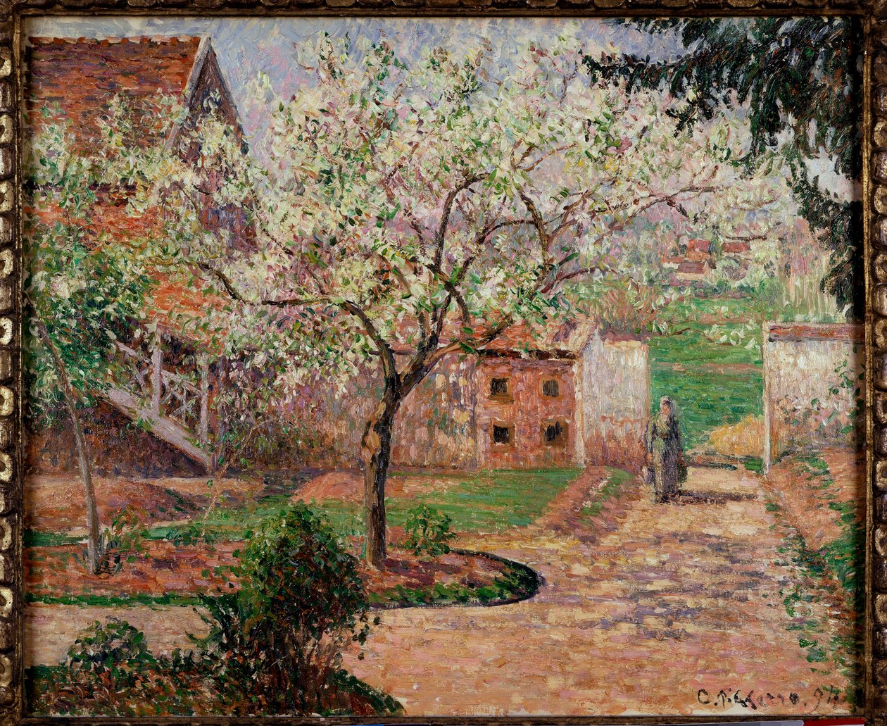 Have i Eragny Maleri af Camille Pissarro (1830-1903) 1800-tallets privatsamling af Camille Jacob Pissarro
