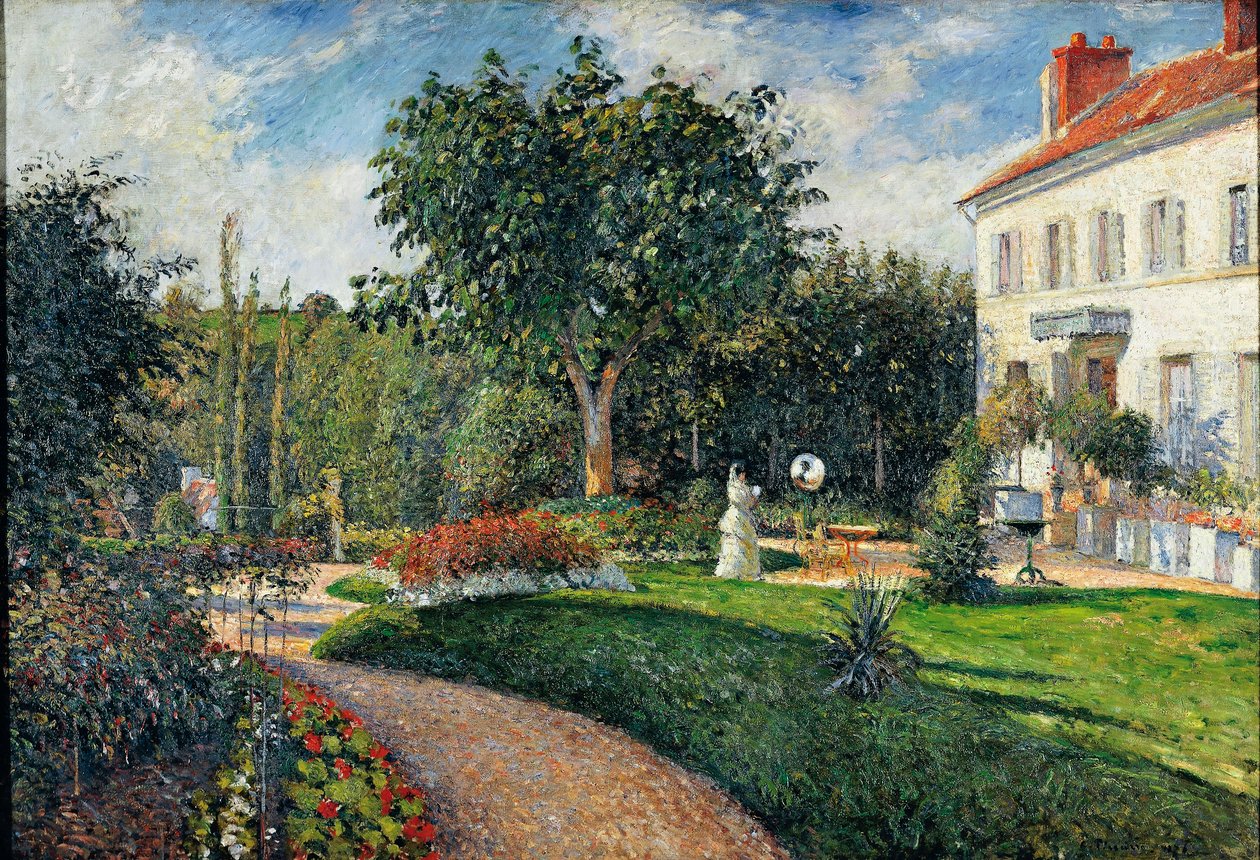Les Mathurins have ved Pontoise af Camille Pissarro
