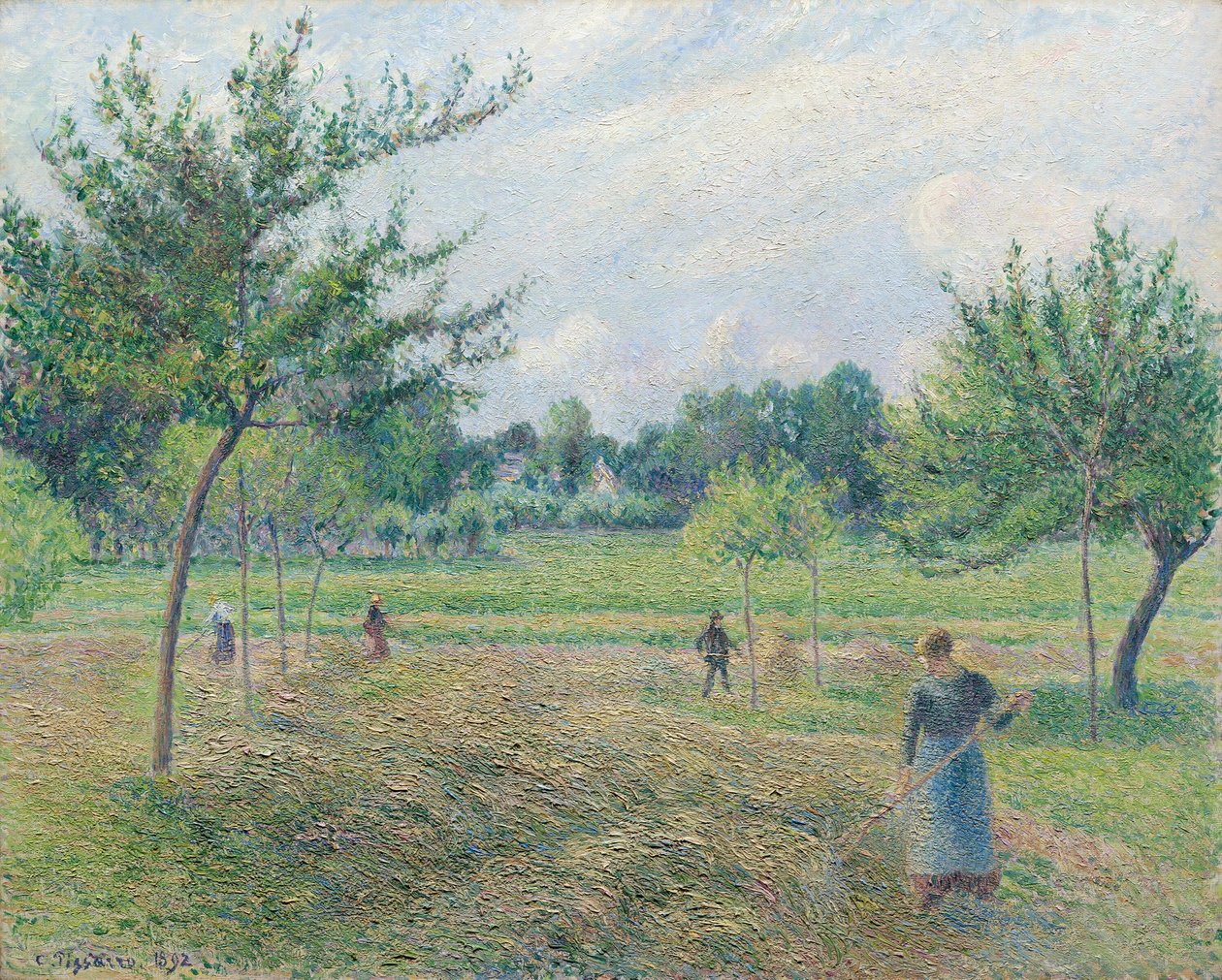 Høslæt i Éragny af Camille Pissarro