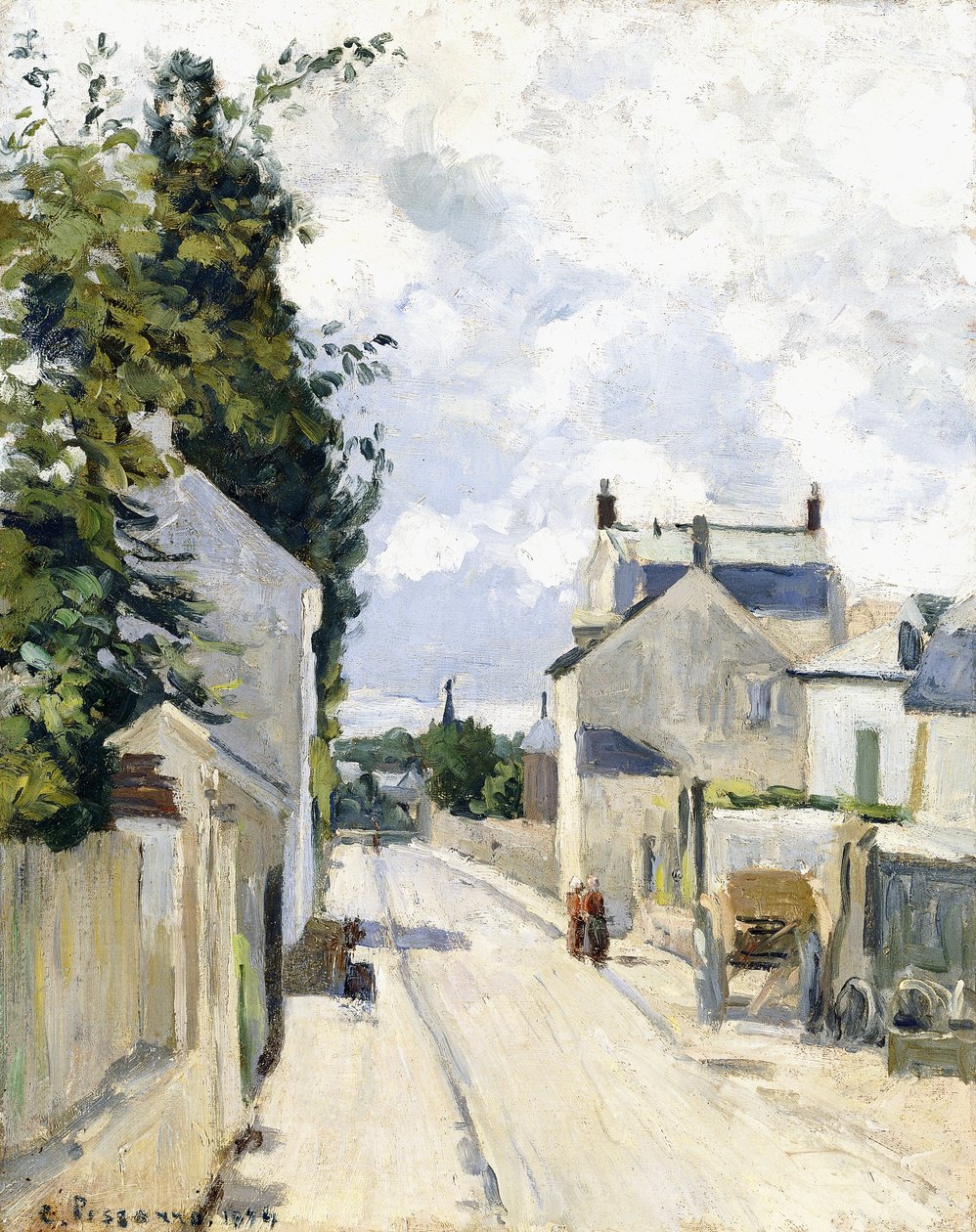 Hermitage Street, Pontoise af Camille Jacob Pissarro
