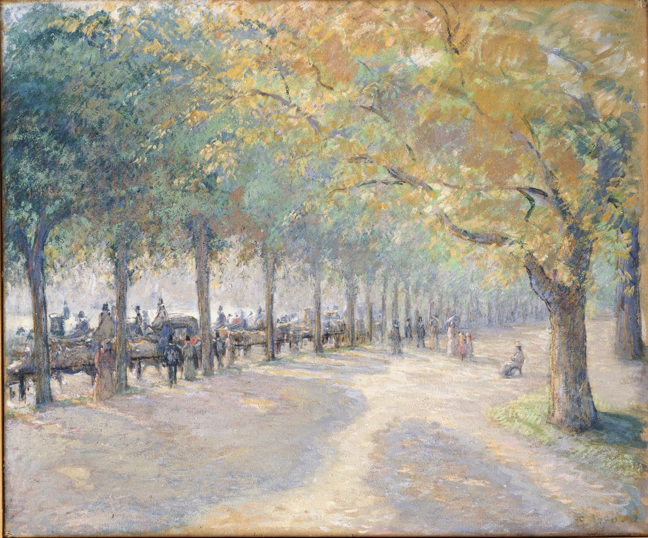 Hyde Park, London af Camille Jacob Pissarro