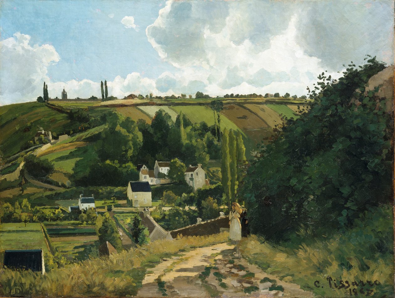 Jalais Hill, Pontoise, 1867. af Camille Pissarro