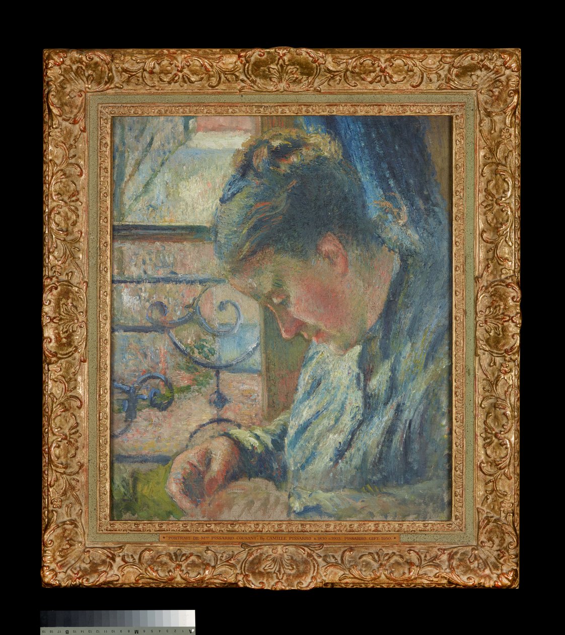 Julie Pissarro Syning ved siden af et vindue af Camille Pissarro