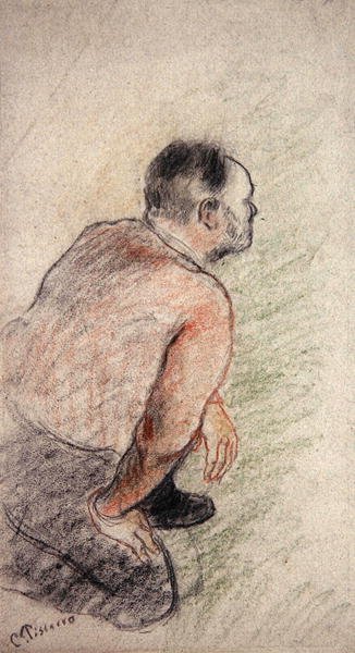 Julien Tanguy (kridt på papir) af Camille Pissarro