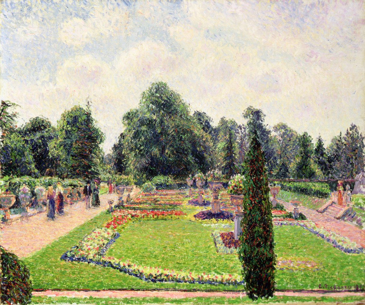 Kew Gardens - Path to the Great Glasshouse af Camille Jacob Pissarro
