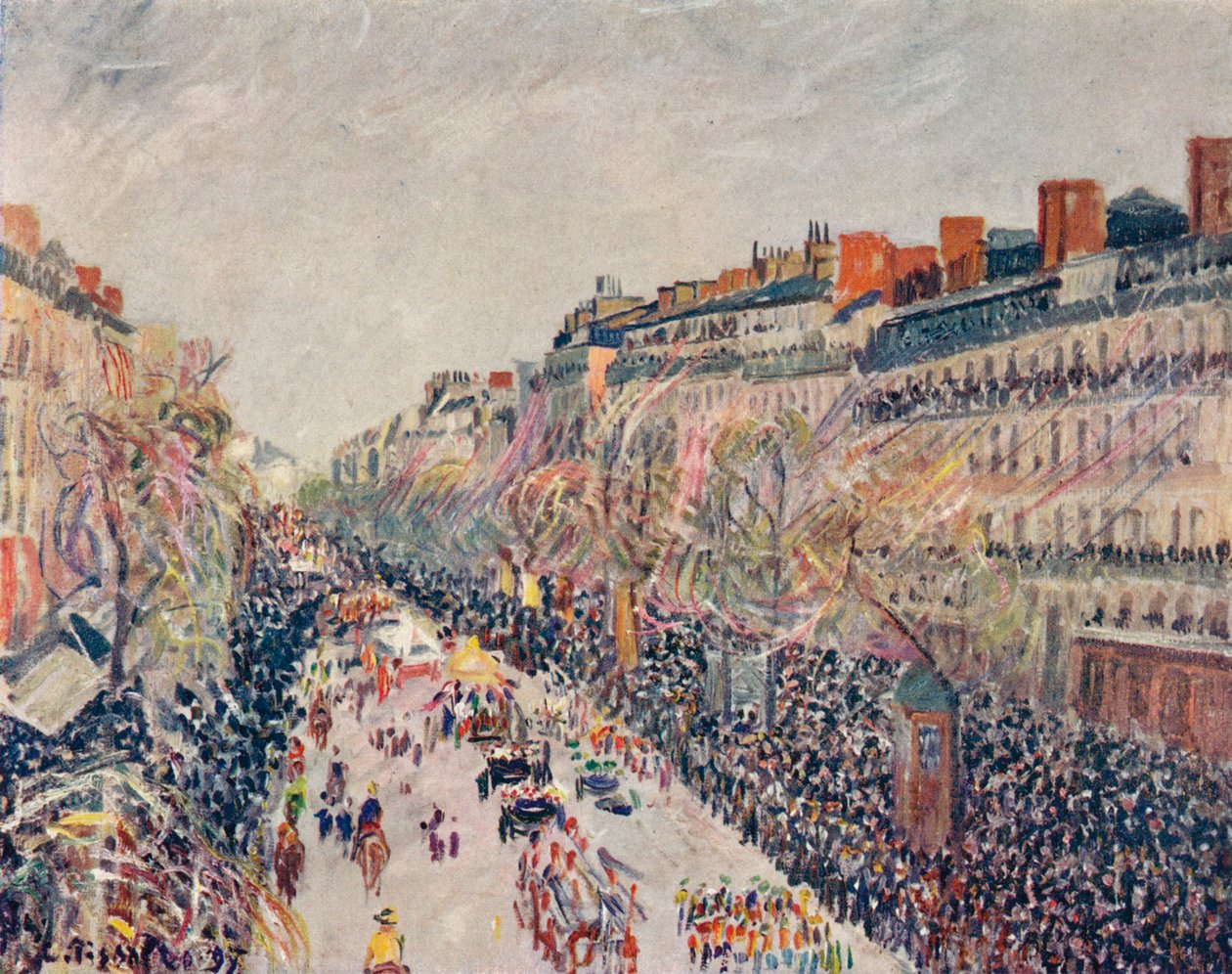 Mi-Careme på Boulevarderne, 1897 af Camille Jacob Pissarro