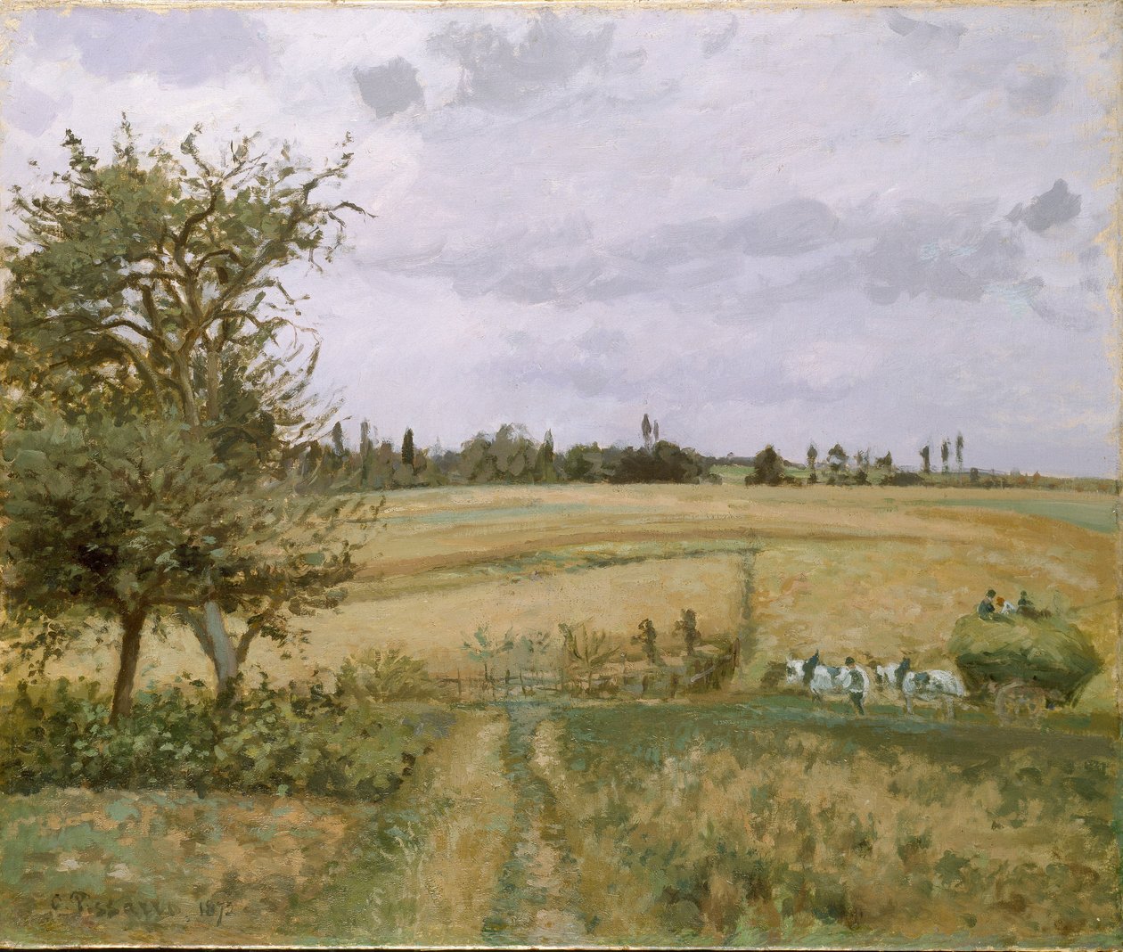 Landskab ved Pontoise, 1872 af Camille Pissarro