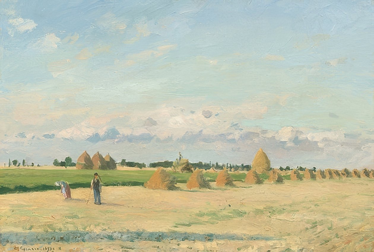 Landskab, Ile-de-France. 1873 af Camille Jacob Pissarro