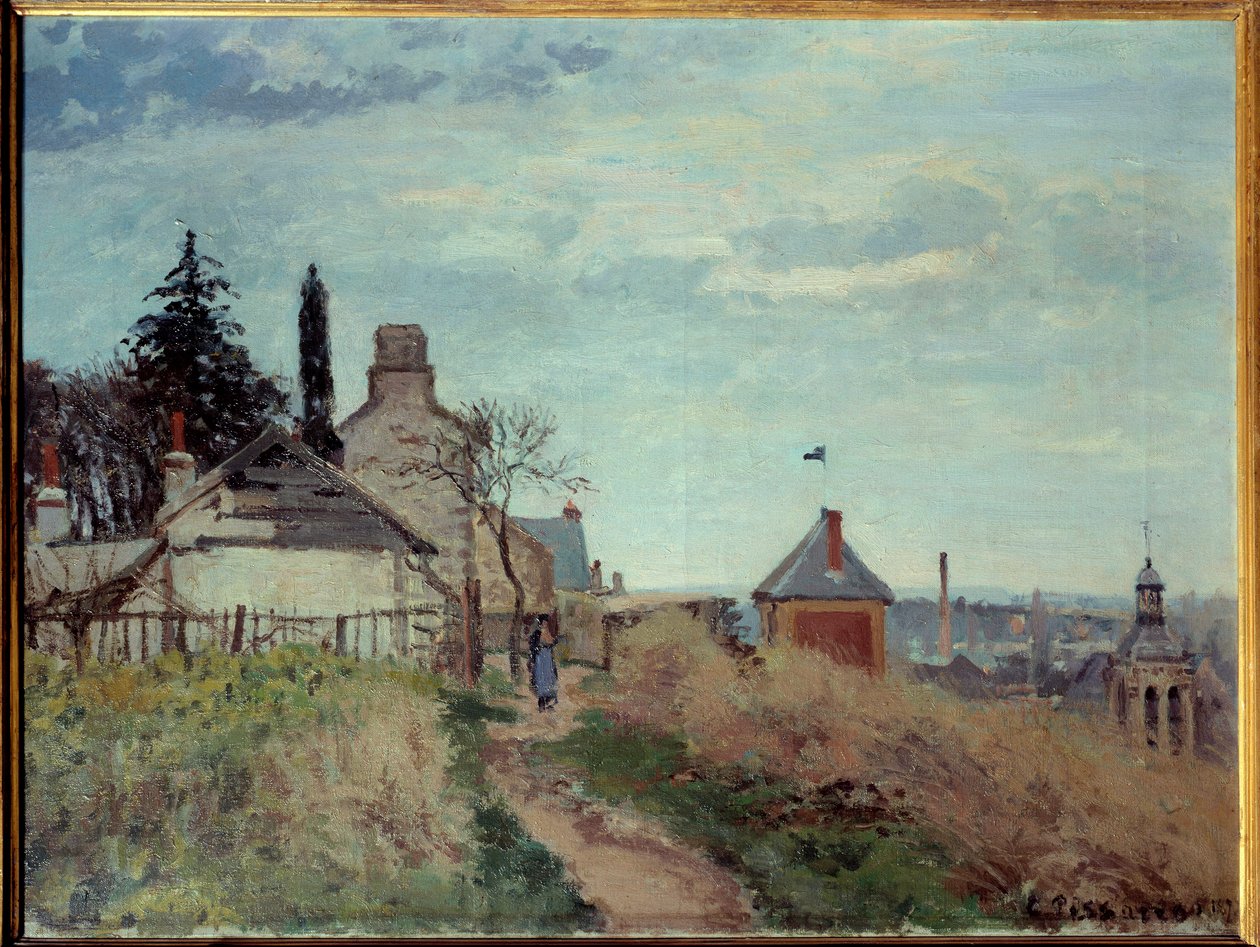 Retsbygningen i Pontoise Maleri af Camille Pissarro (1830-1903) 1872 Søn. 0,4x0,54m Paris, Musee d