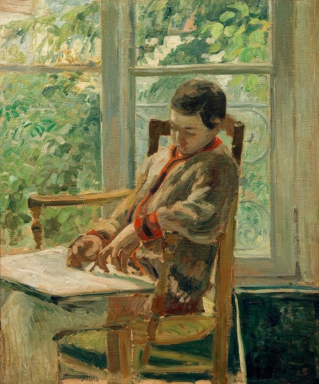 Lucien Pissarro på sit værelse af Camille Jacob Pissarro