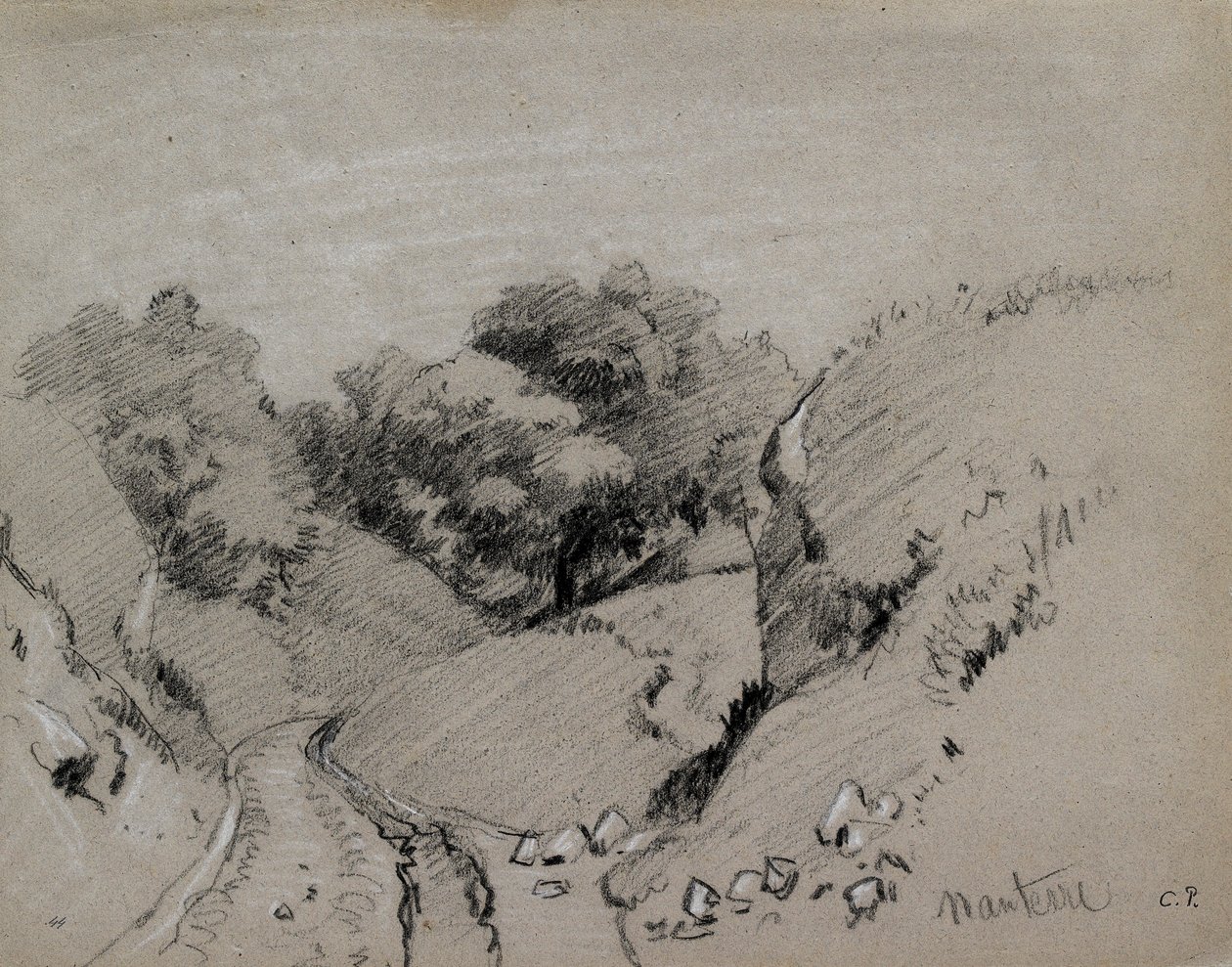 Nanterre, c1860 af Camille Pissarro