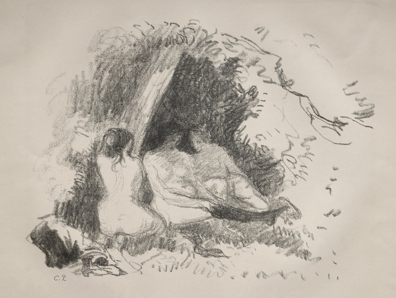 Nøgne kvinder af Camille Pissarro