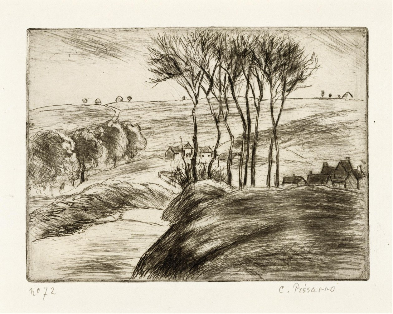 Landskab i Osny af Camille Pissarro
