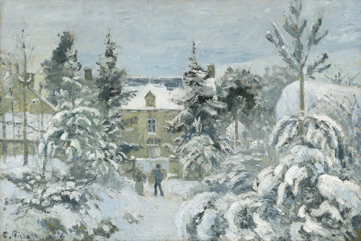 Piettes hus i Montfoucault, 1874 af Camille Jacob Pissarro