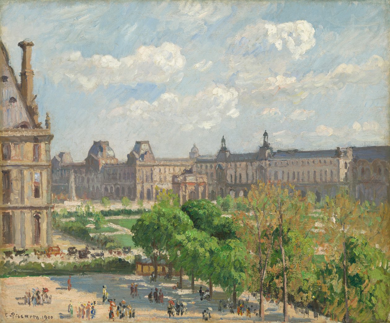 Placer du Carrousel, Paris, 1900. af Camille Pissarro