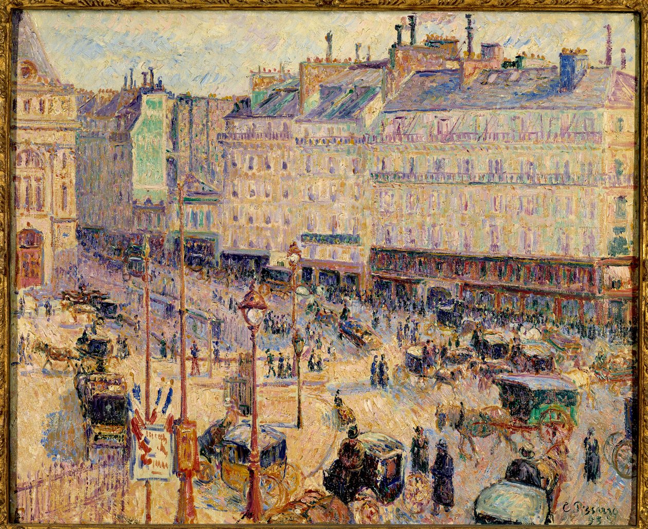 Place du Havre i Paris i 1893 af Camille Pissarro