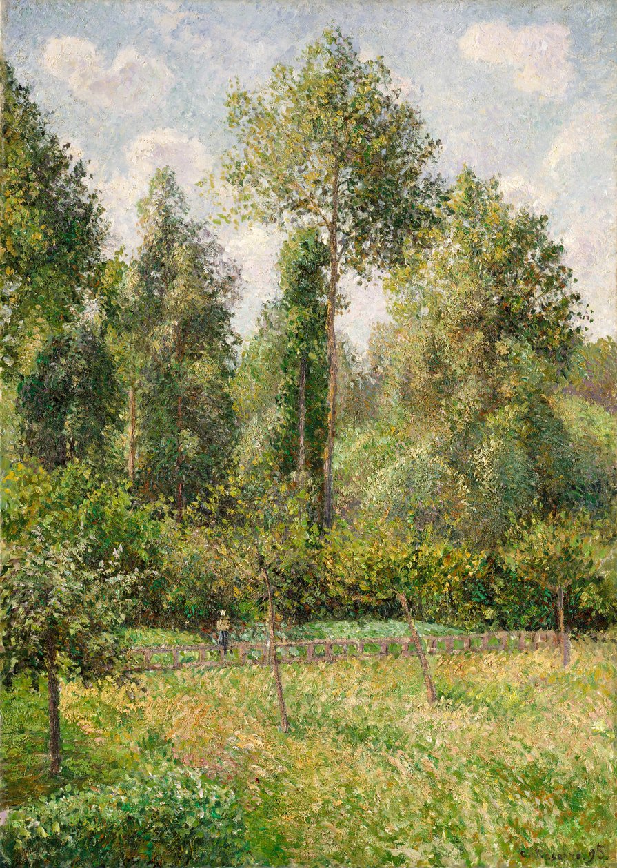 Popler, Éragny, 1895. af Camille Jacob Pissarro