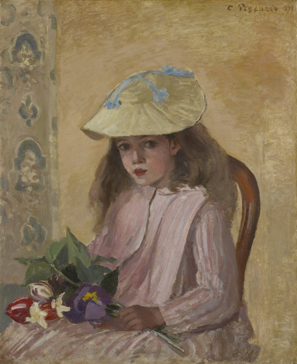 Portræt af kunstneren af Camille Pissarro