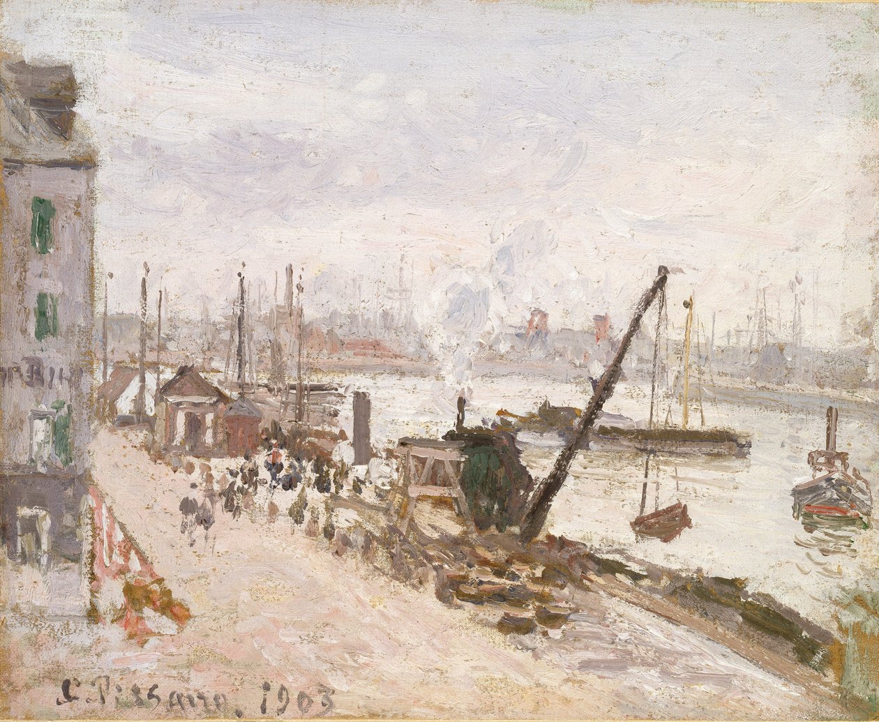 Kaj ved Le Havre, 1903 af Camille Pissarro