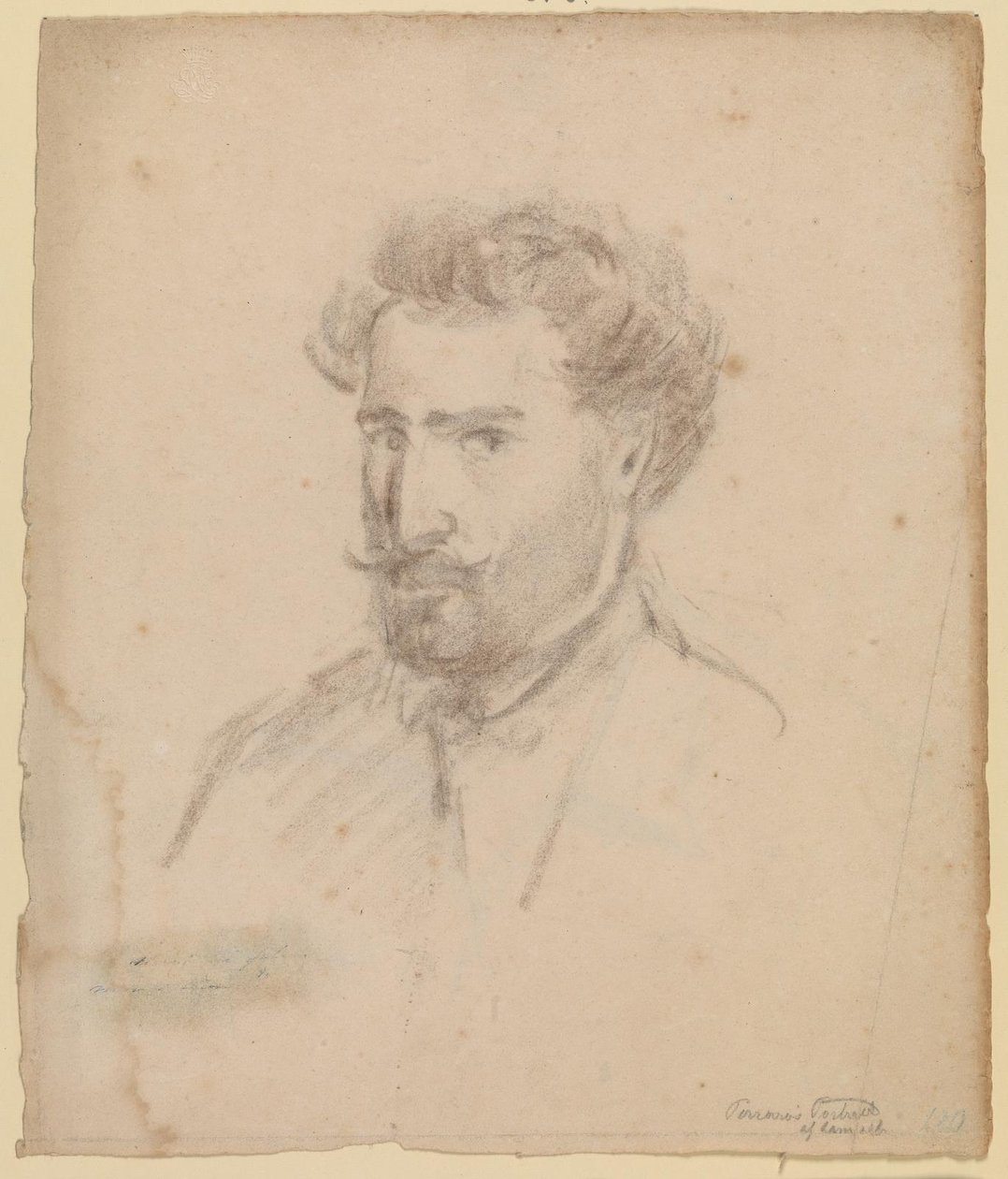 Selvportræt, trekvart profil til venstre (Caracas (?) 1853/54) af Camille Pissarro