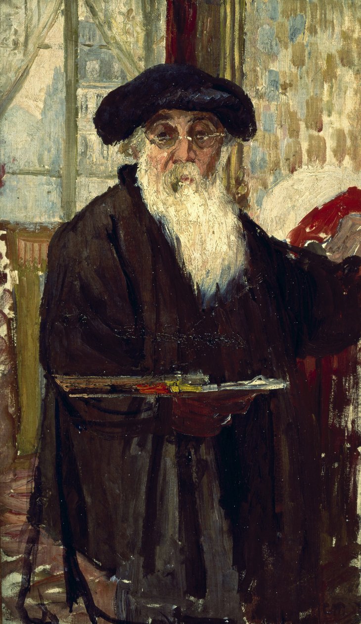 Selvportræt, ca. 1898 (olie på lærred) af Camille Jacob Pissarro