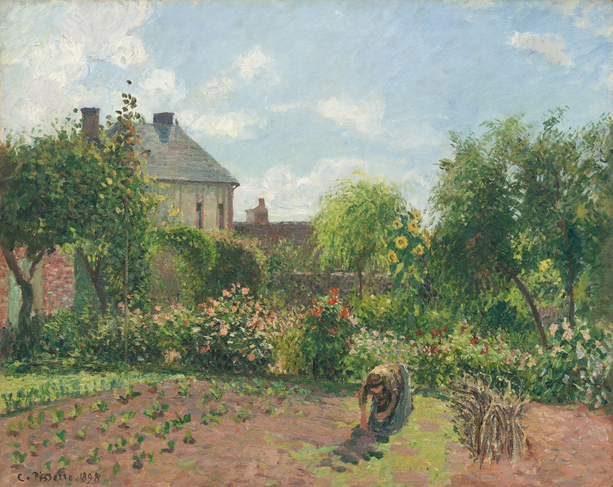 Kunstnerhaven i Eragny, 1898. af Camille Pissarro