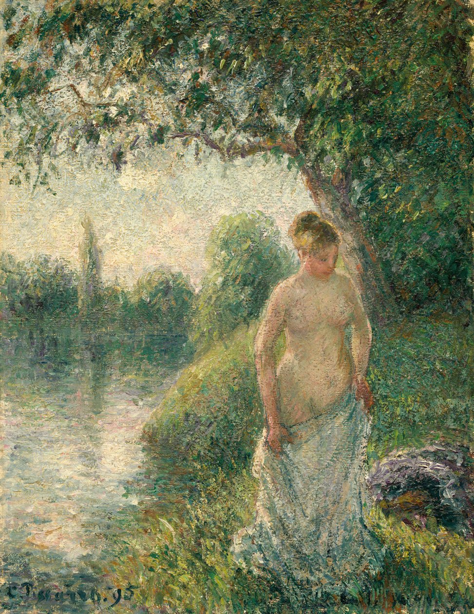 Bademanden af Camille Pissarro