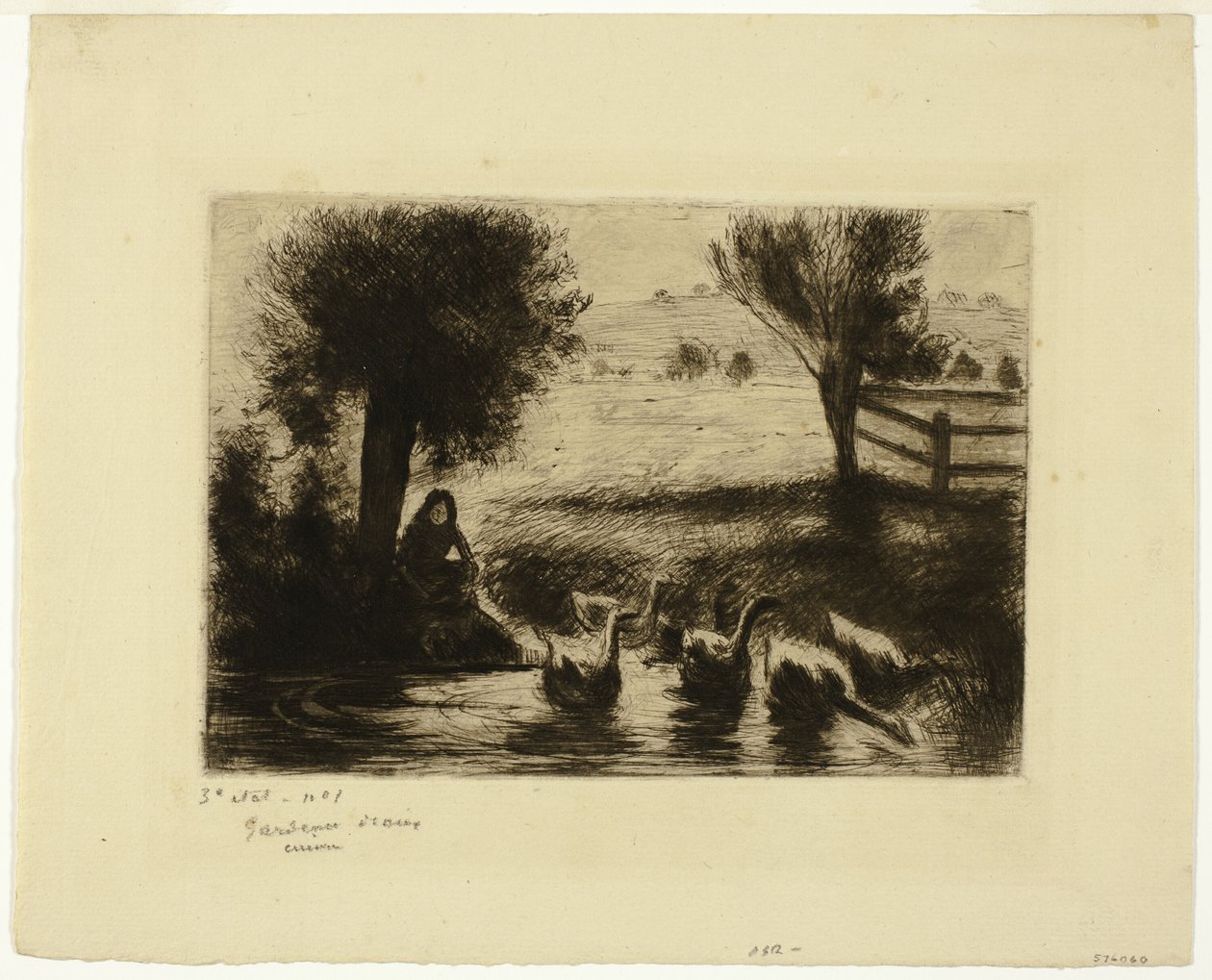 Gæssene af Camille Pissarro