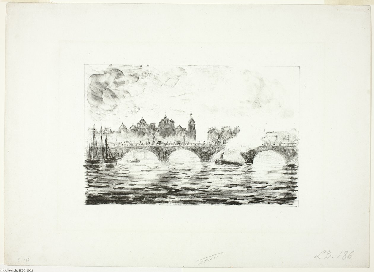 Houses of Parliament, London af Camille Pissarro