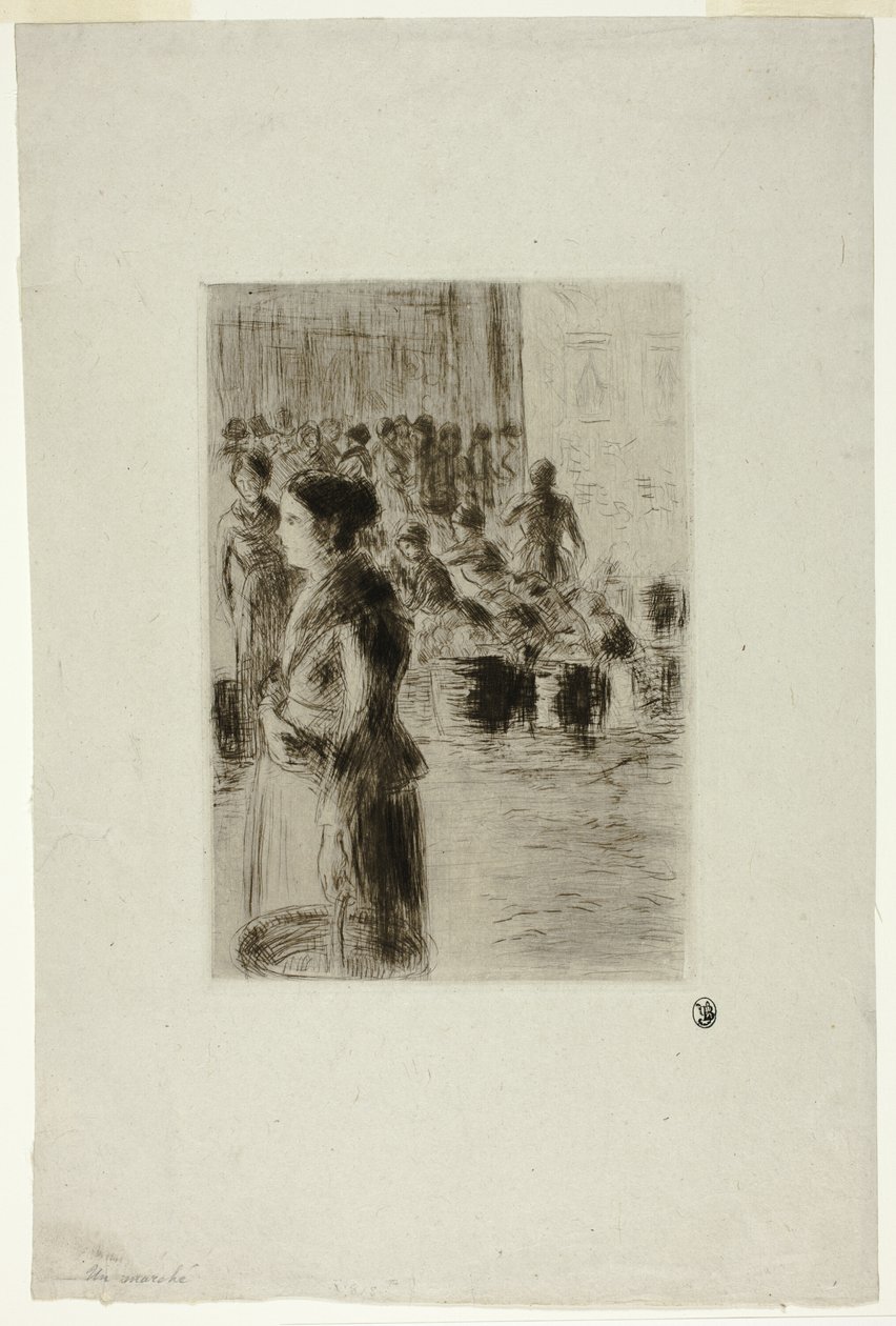 Stuepigen Shopping af Camille Pissarro
