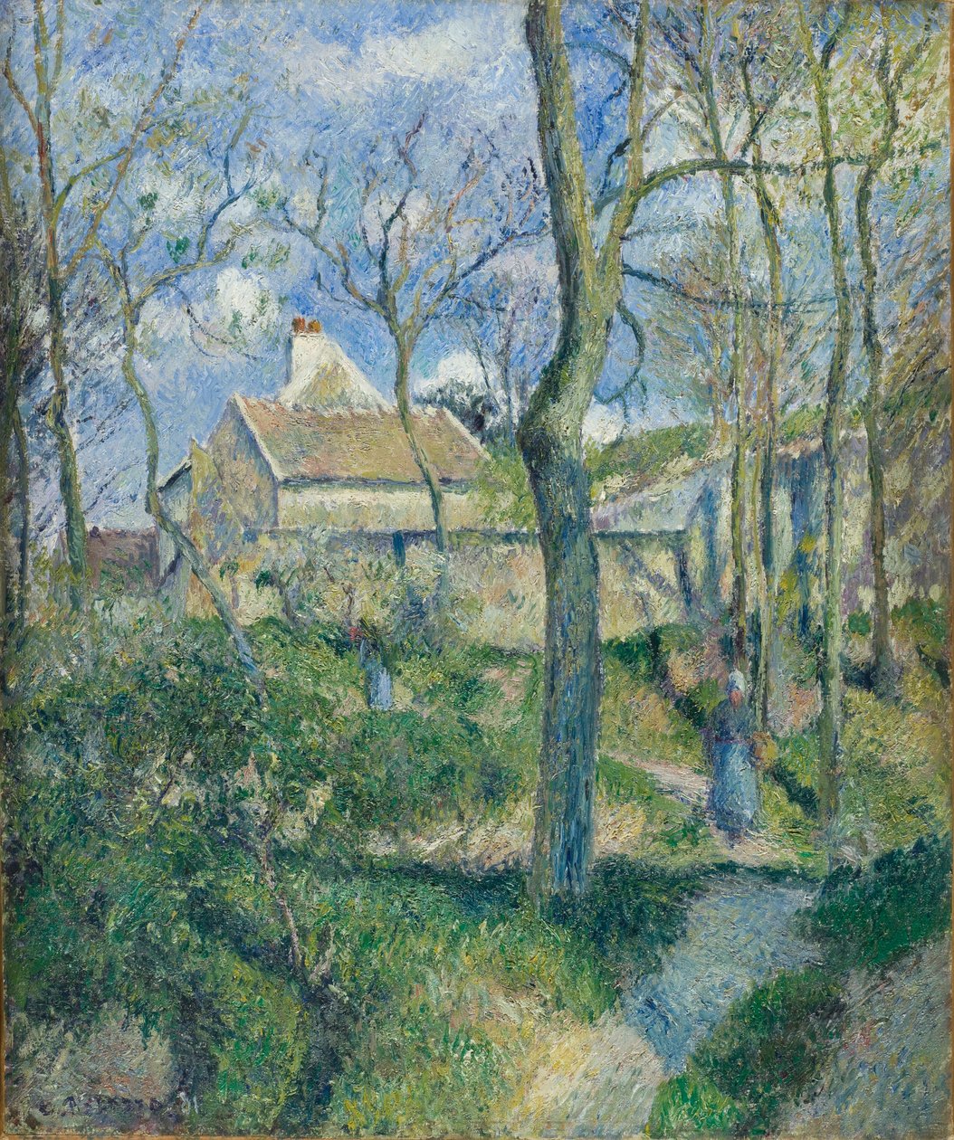 Vejen til Les Pouilleux, Pontoise af Camille Jacob Pissarro