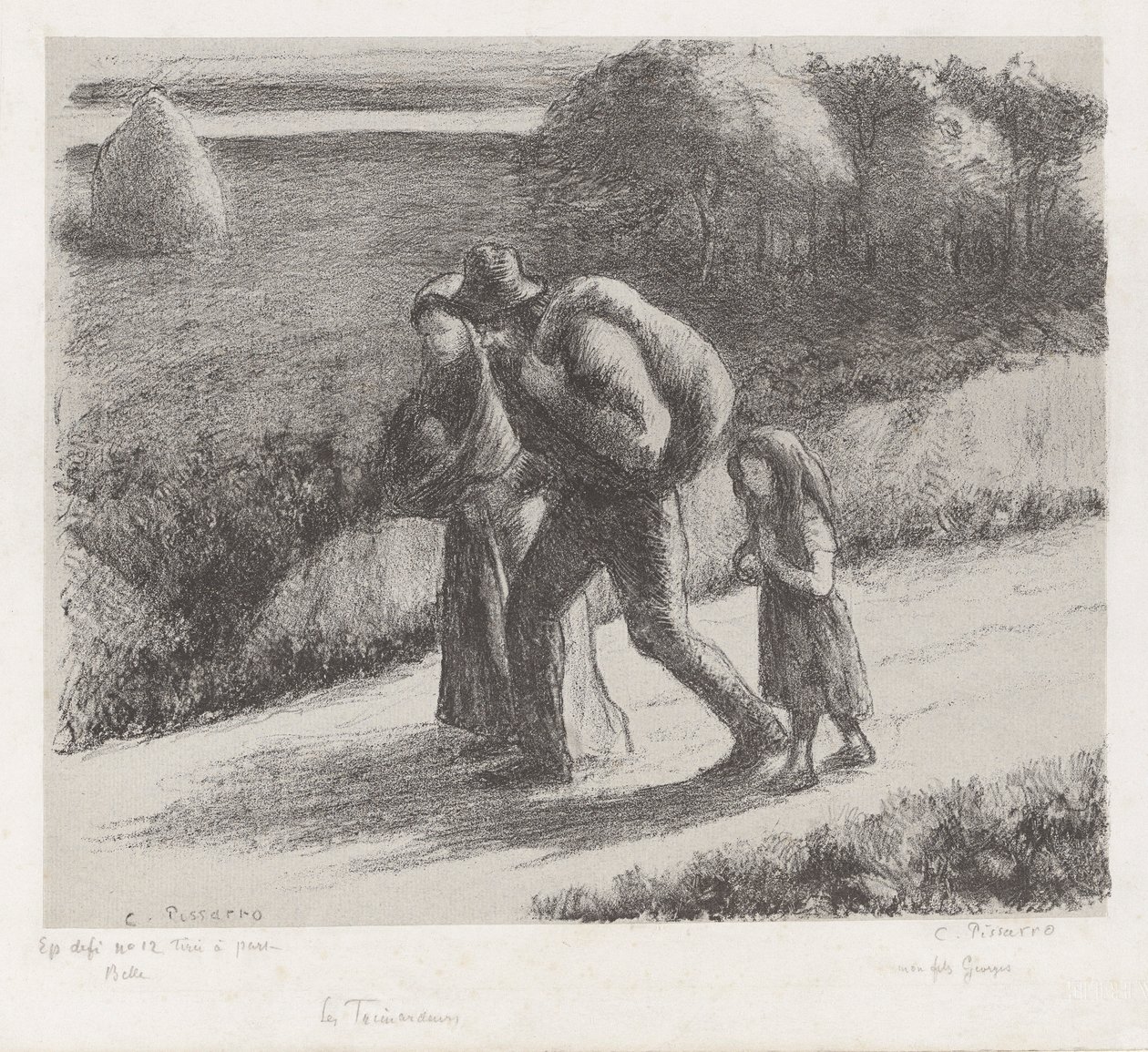 Vagabonderne af Camille Pissarro