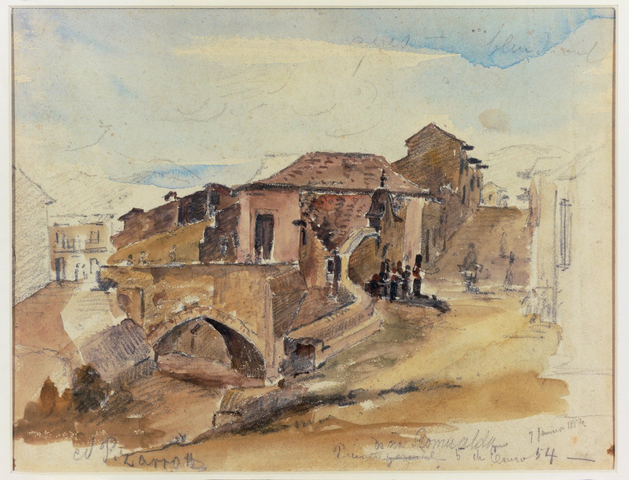 Broen Dona Romualda Caracas, Venezuela 1854 ... af Camille Pissarro