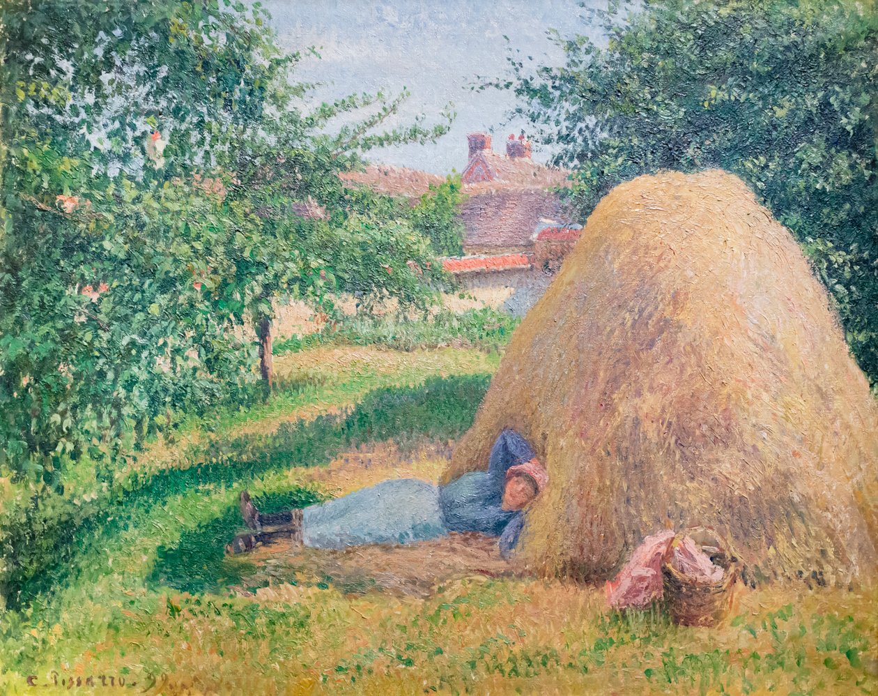 Siestaen af Camille Pissarro