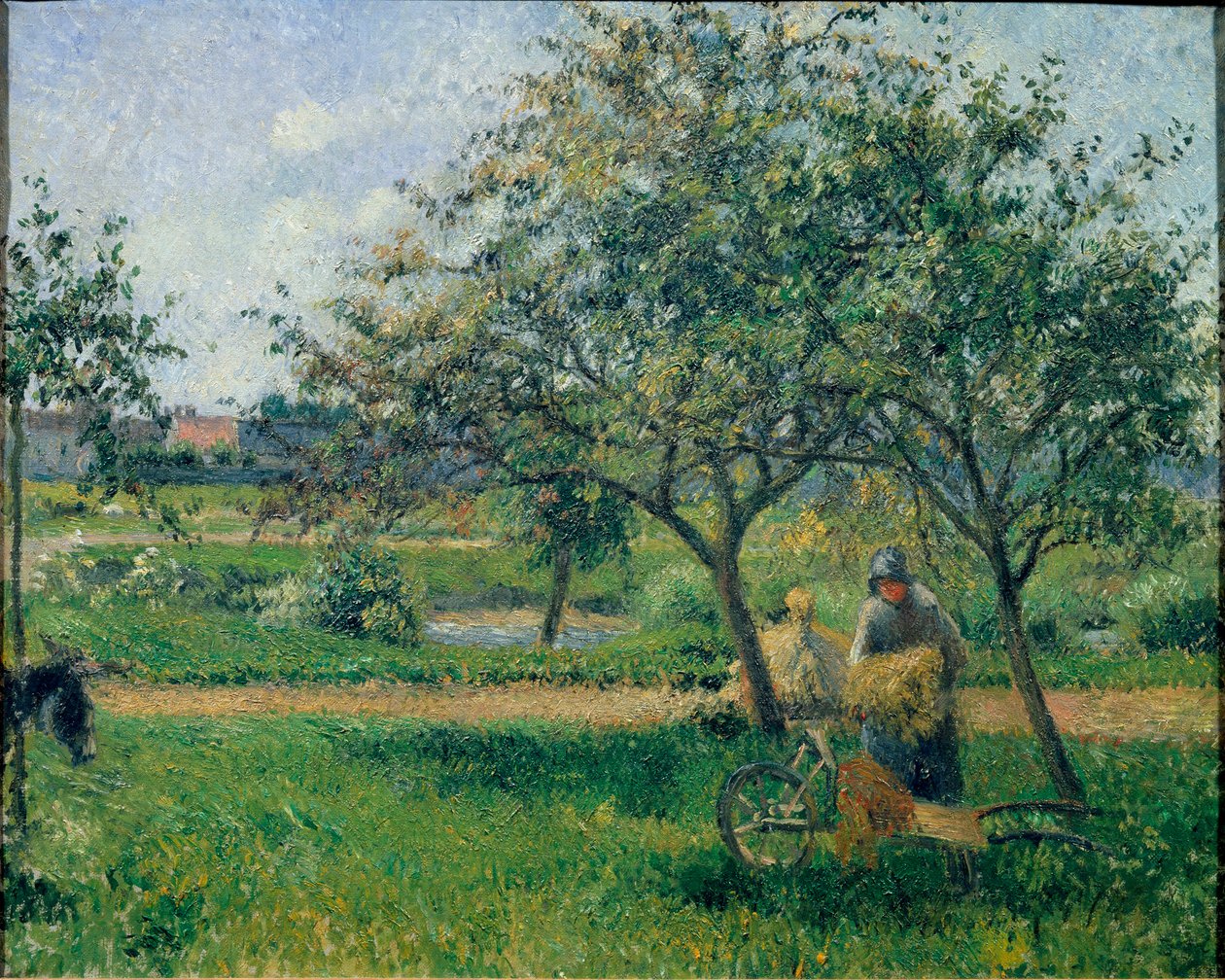 Trillebøren, frugthave, ca 1881 (olie på lærred) af Camille Jacob Pissarro