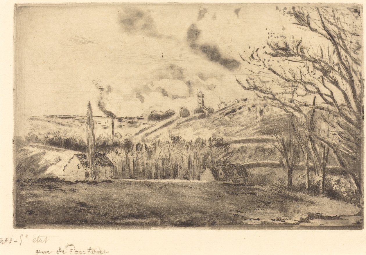 Udsigt over Pontoise Udsigt over Pontoise, 1885. af Camille Pissarro