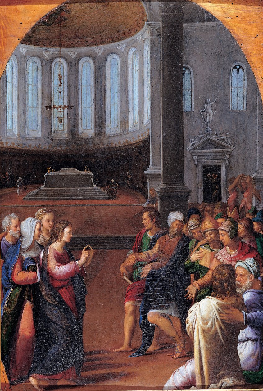 Kristus blandt lægerne, 1550 af Camillo Filippi
