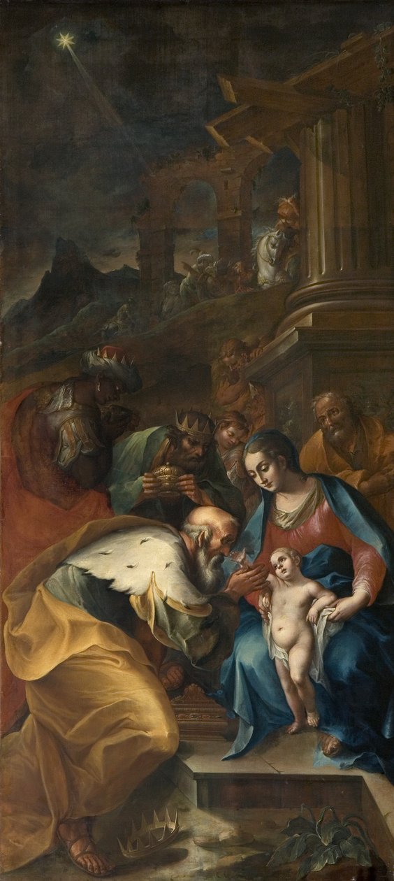 Tilbedelse af Magi af Camillo Procaccini