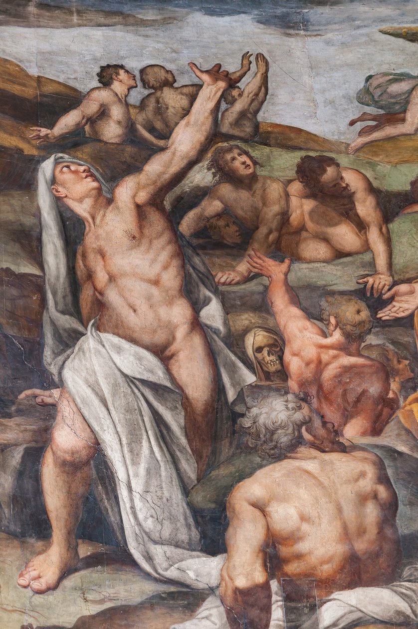 Sidste dom, detalje (fresko) af Camillo Procaccini