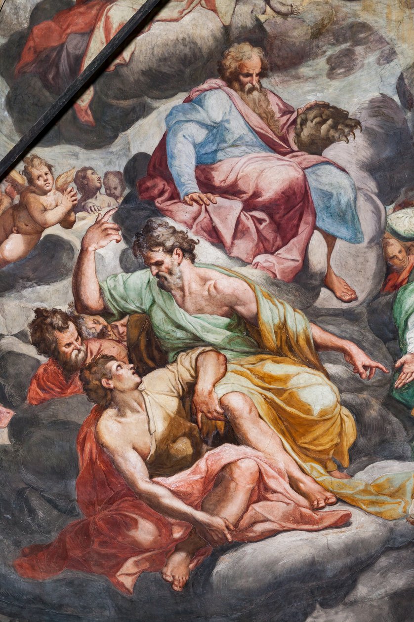 Sidste dom, detalje (fresko) af Camillo Procaccini