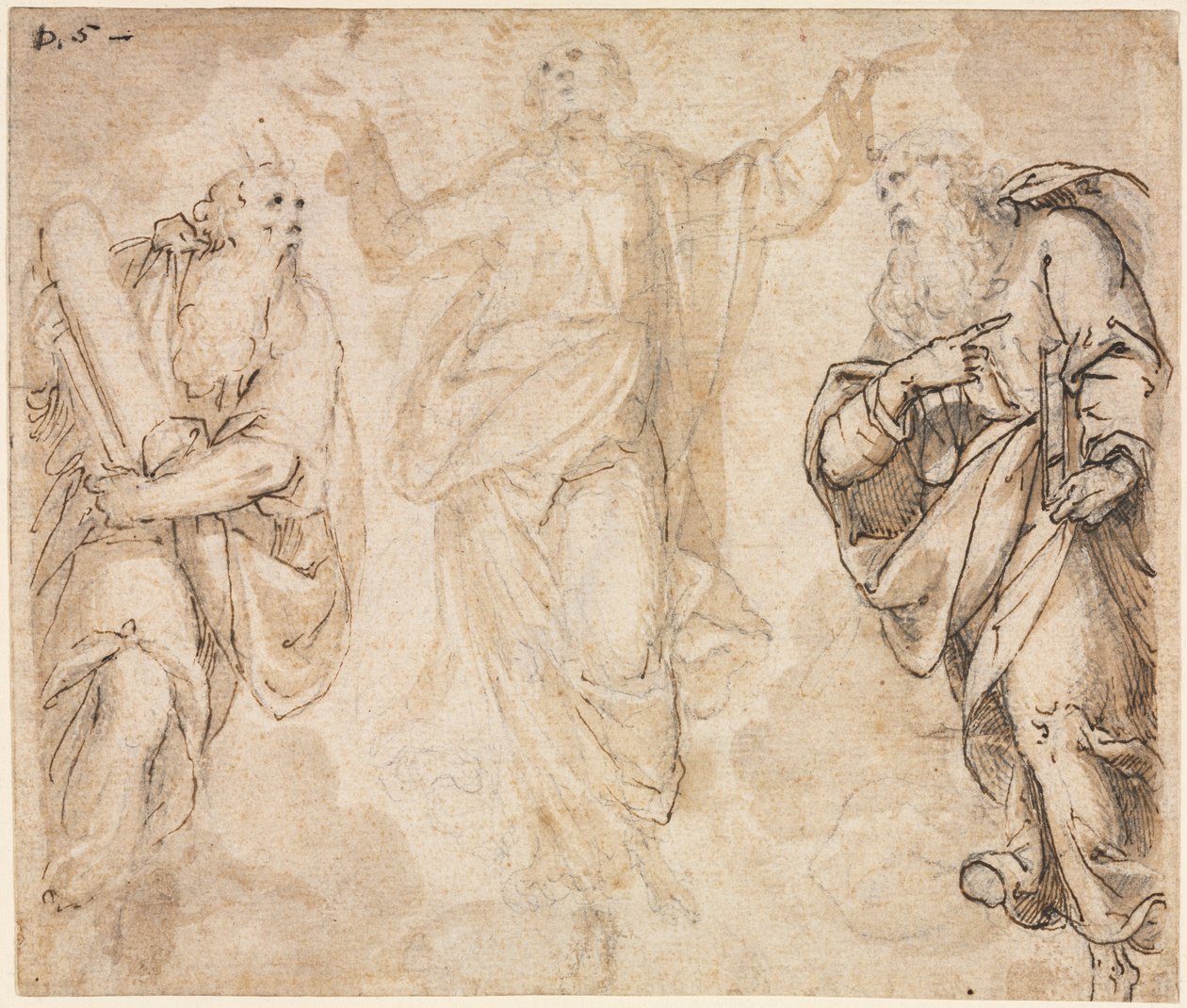 Transfiguration recto, ca. 1590. af Camillo Procaccini