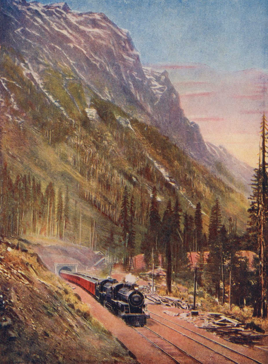 Connaught Tunnel på Canadian Pacific Railway (farvefoto) af Canadian Photographer