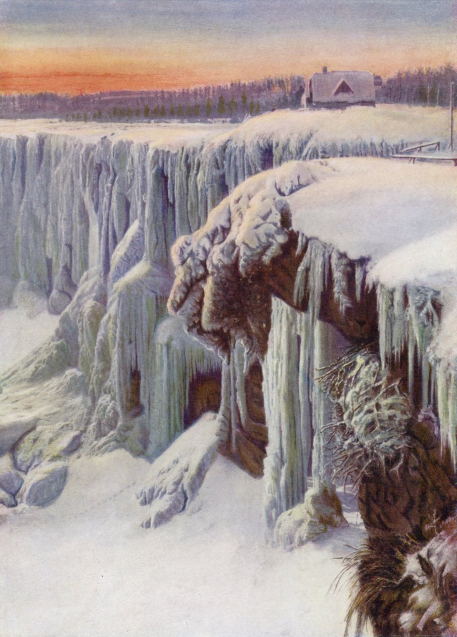 Niagara Falls frosset om vinteren (foto i farver) af Canadian Photographer