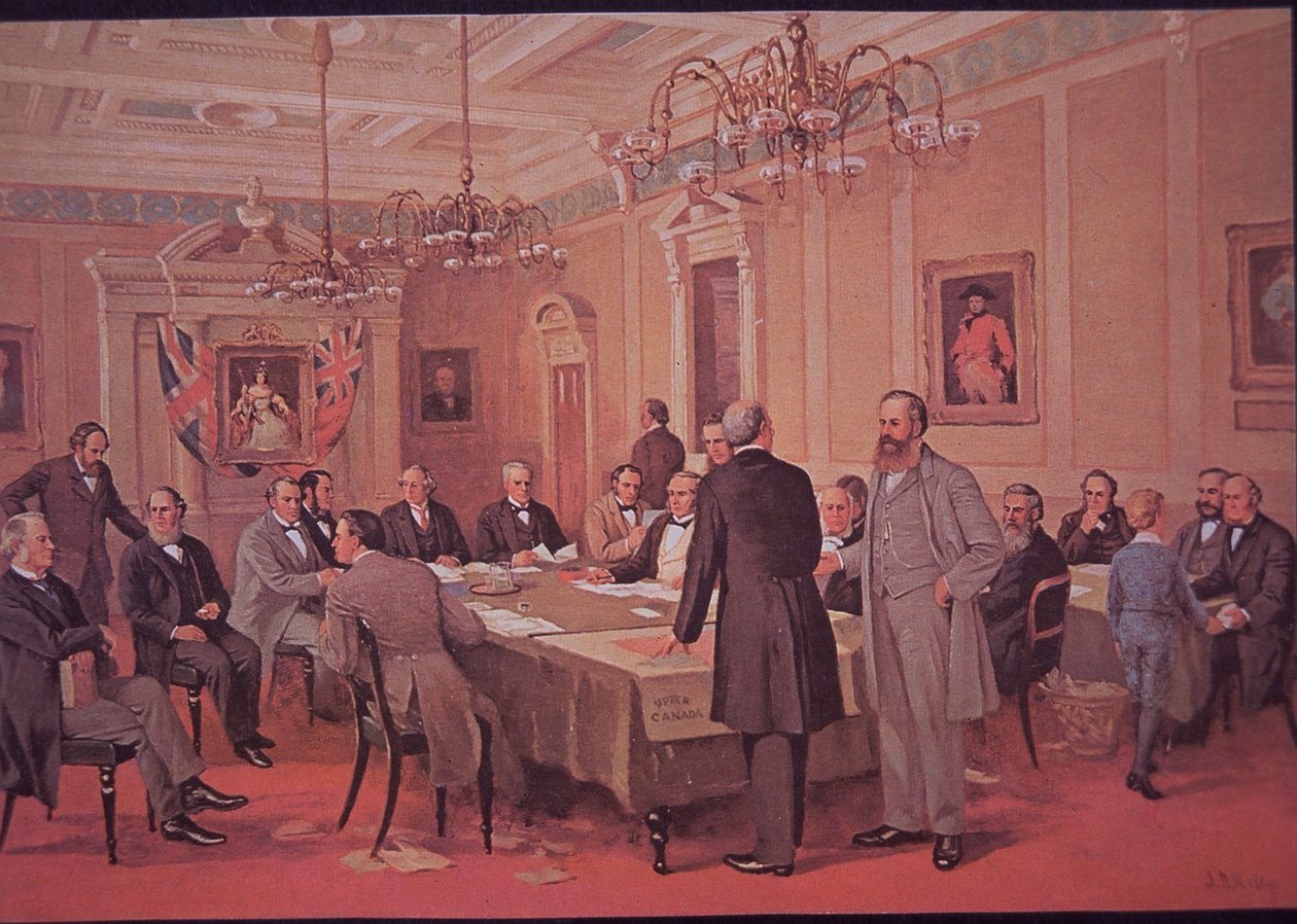 British North America Act 1867, hvilket resulterede i Canada af Canadian School