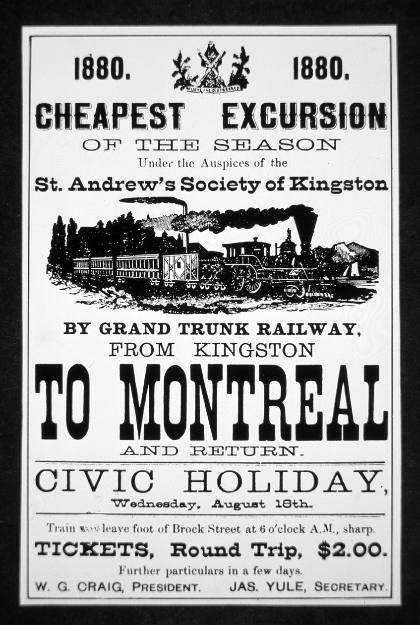 Grand Trunk Railway plakat af Canadian School