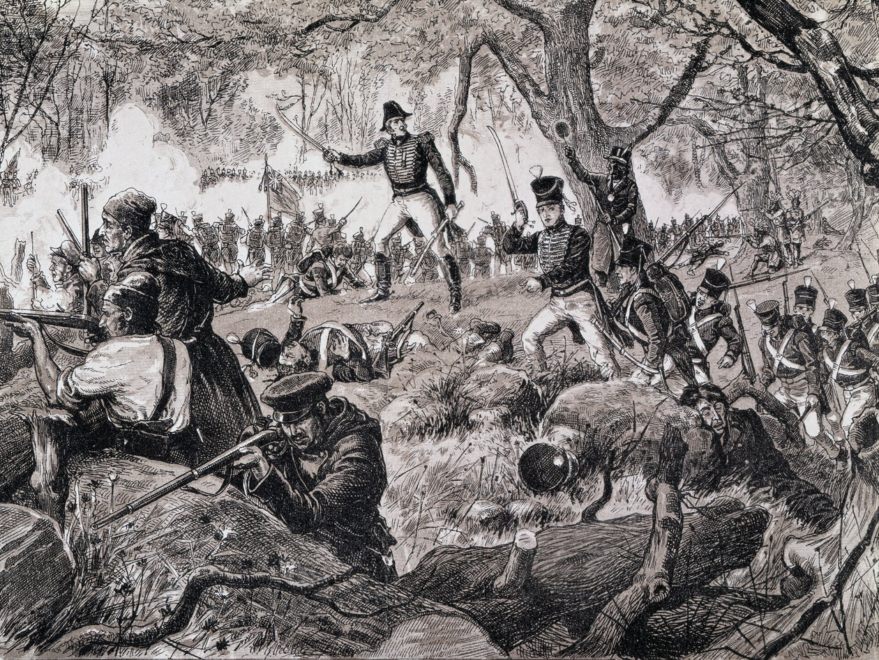 Slaget ved Chateauguay, 26. oktober 1813, 1880 af Canadian School