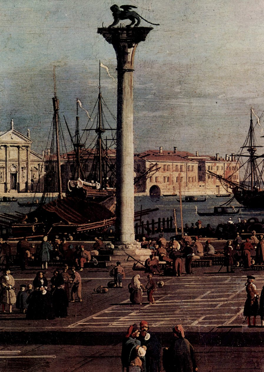 Piazzettadetail af Giovanni Antonio Canal