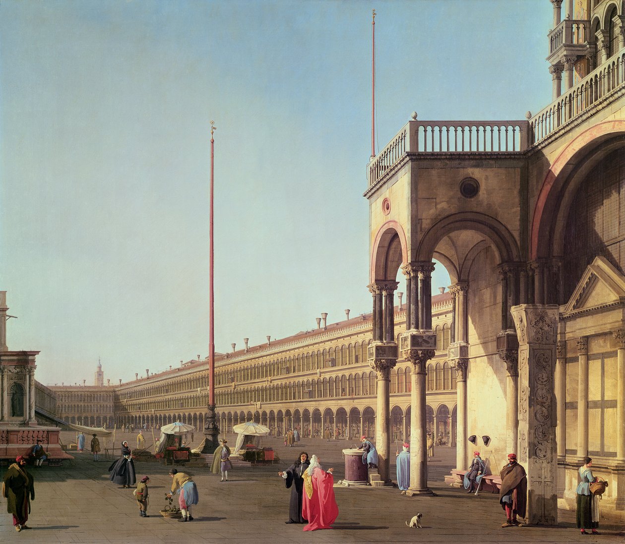 Piazza di San Marco, fra Piazzetta, i Venedig af Giovanni Antonio Canal