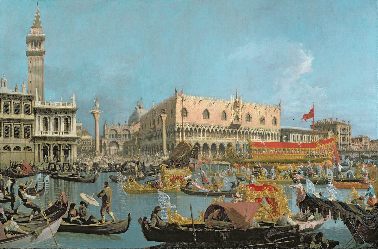 Bucintoro vender tilbage til Molo af Giovanni Antonio Canal